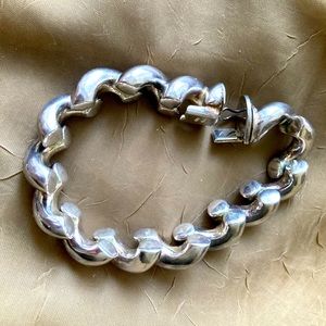 Sterling San Marco style S link bracelet.